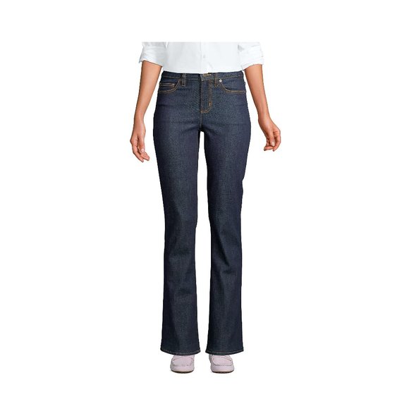 Lands' End Jeans Nwt Lands End Womens Mid Rise Bootcut Jeans Deep
